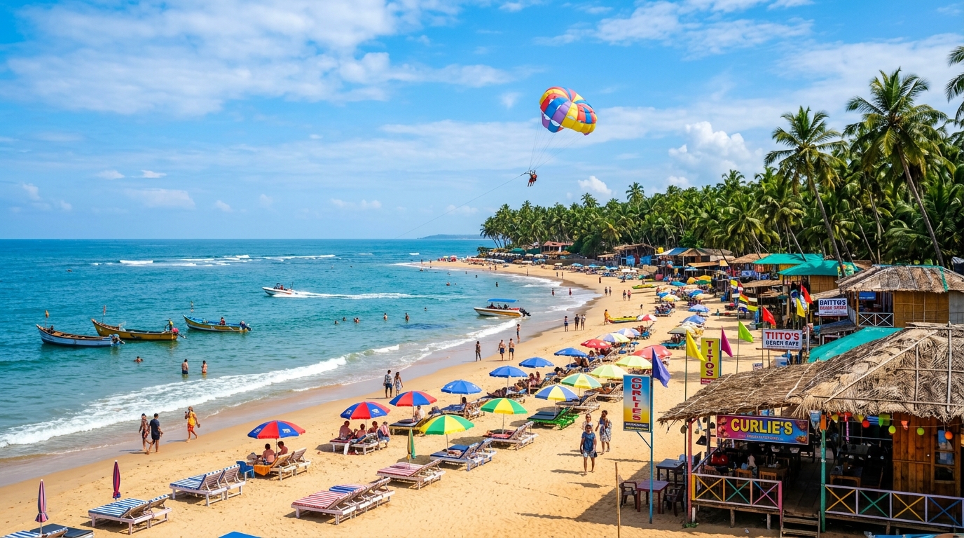 Baga Beach & Tito's Lane view 1